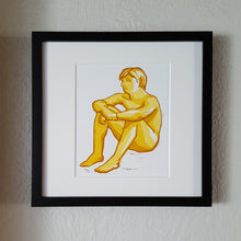 Load image into Gallery viewer, Yellow Seated Male Figure