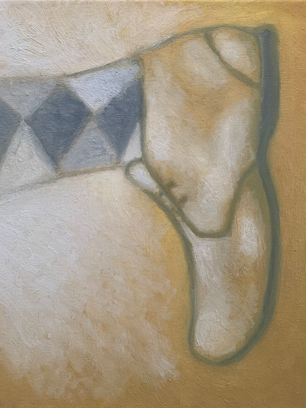 Awakened Person Wearing Argyle Socks