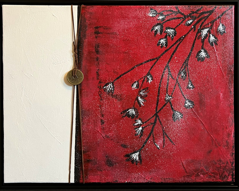 Blossoms on Red