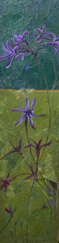 In the warm tiredness of dusk they lay Like moonlight fallen clean onto the grass