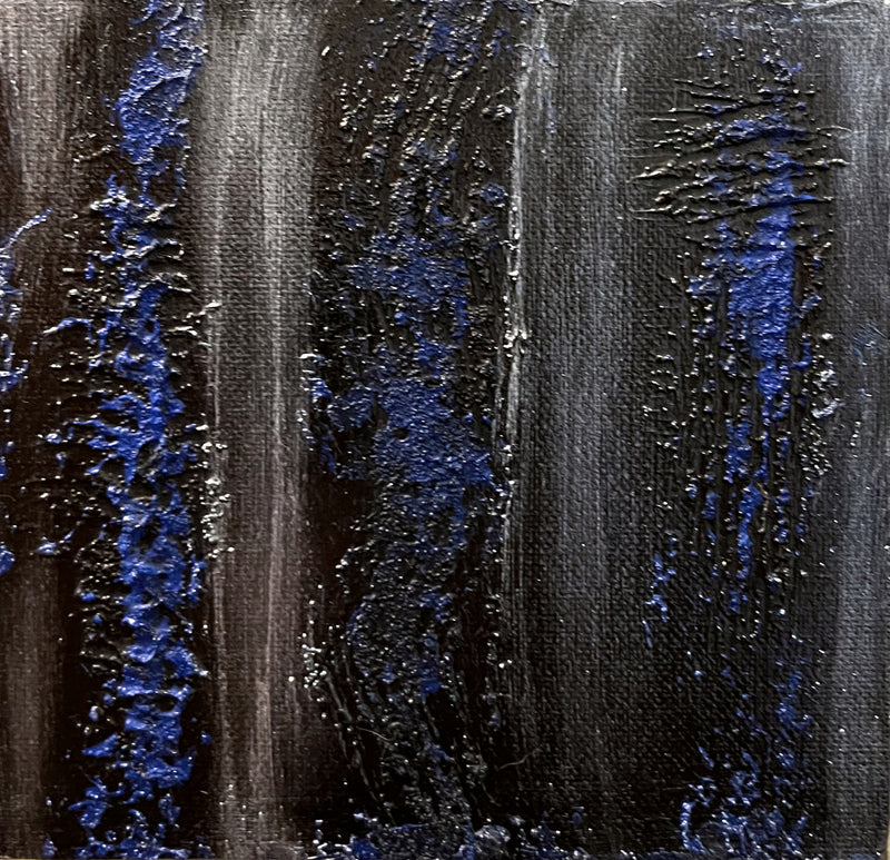 Abstract in Silver/Blue III