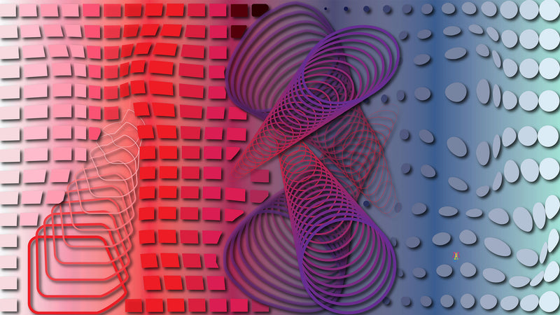 Transitions of Colors (from Red to Purple to Blue)