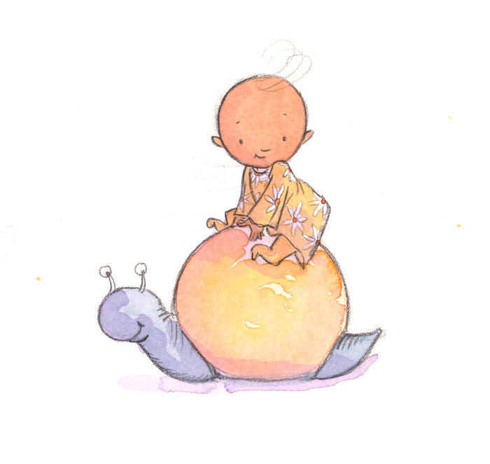 snail ride with baby