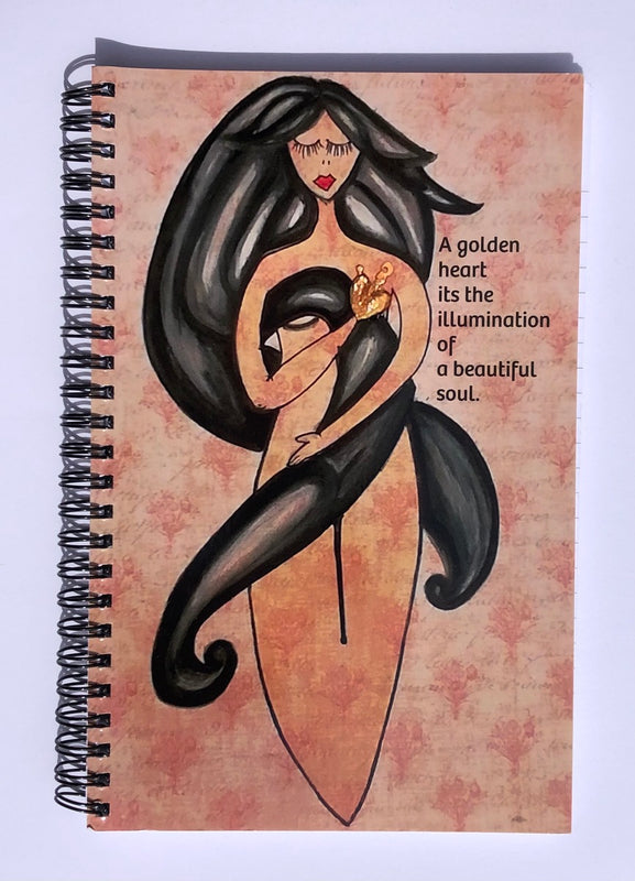 Journal: A golden heart its the illumination of a beautiful soul.