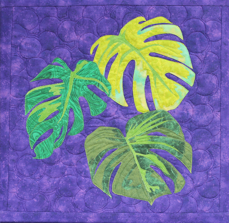 Monstera Deliciosa on Purple