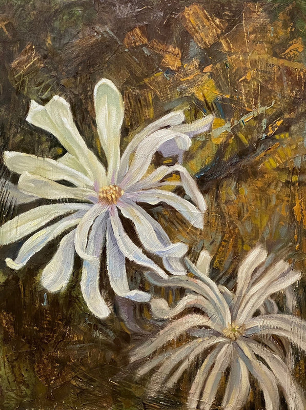 The morning light is just slipping in front of the stars as you unfold for me