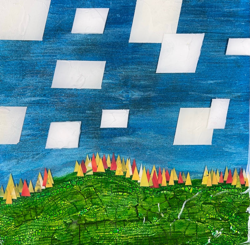 Treescape on the edge of a digital realm