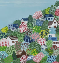 Load image into Gallery viewer, Little Houses in Spring and Mt Rainier