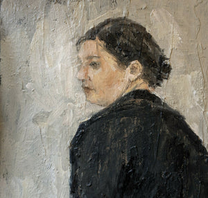 Woman with Black Hair Clip