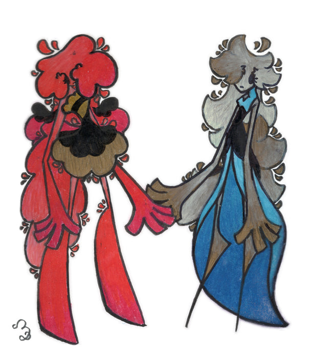 Flame and Golden Meteorite