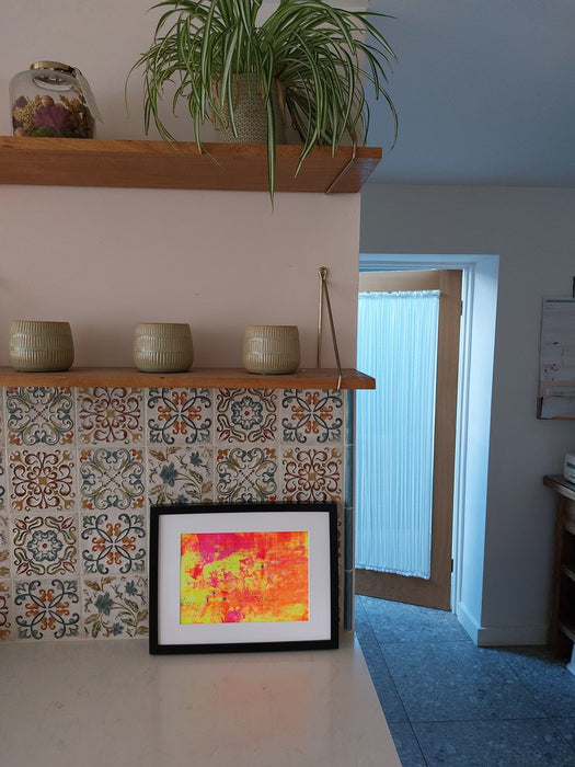 The clouds seemed to burn