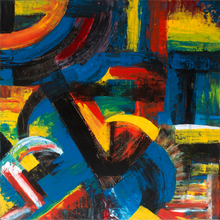 Load image into Gallery viewer, Triumvirate of Vibrance: Primary Colors in Motion
