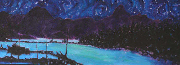 View from the Beach House VI (Starry Night)