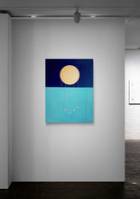 Load image into Gallery viewer, Sunfest (navy, turquoise and metallic bronze)
