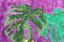 Load image into Gallery viewer, Monstera Deliciosa on Plum
