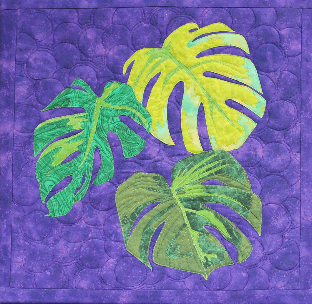 Monstera Deliciosa on Purple