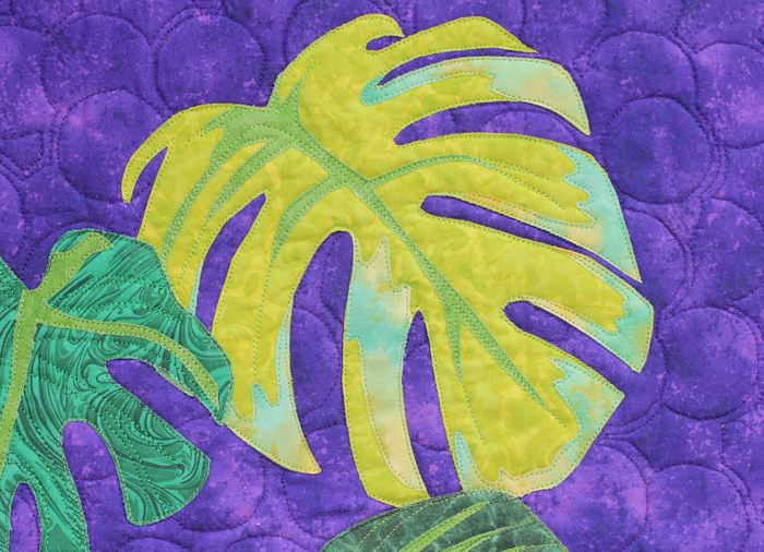 Monstera Deliciosa on Purple