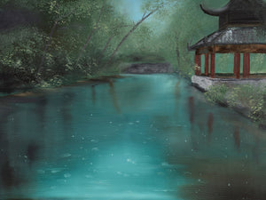 Pagoda in Rain