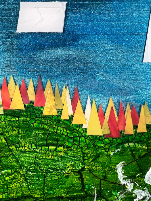 Treescape on the edge of a digital realm