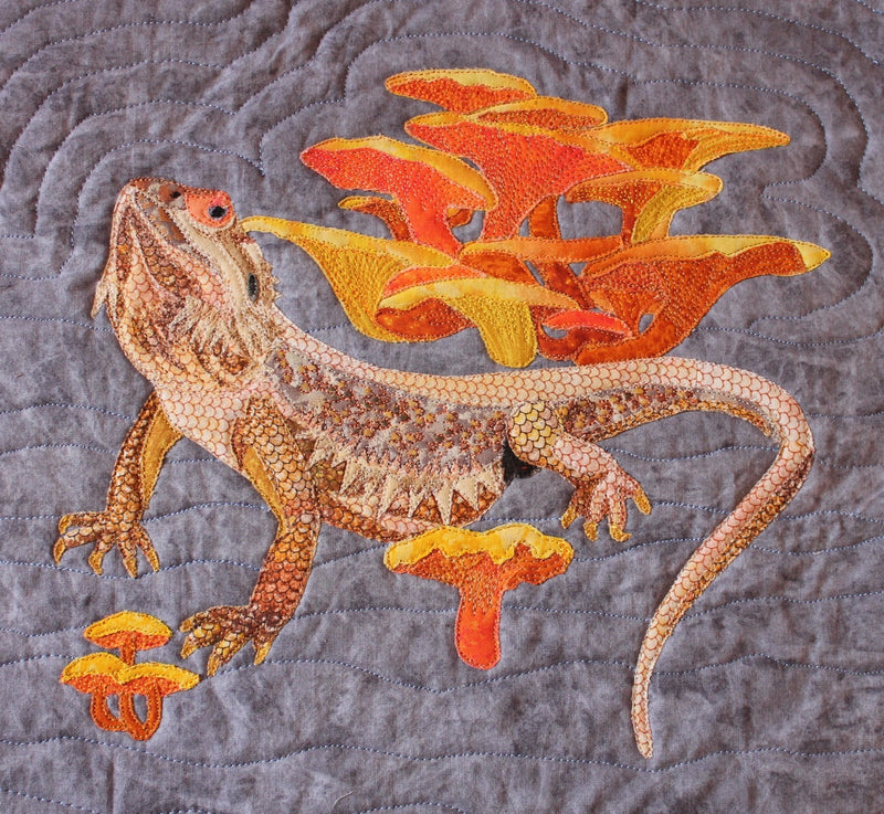 Bearded Dragon with Chanterelles