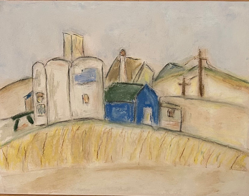 Grain silos in the Palouse