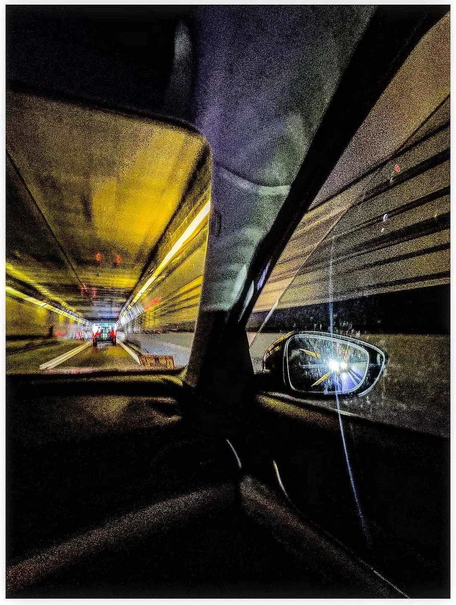 Driving: Tunnel from the passenger seat